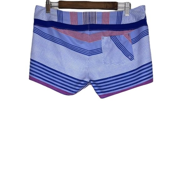 The North Face Women's Regular Striped Board Shorts Back Pocket Size 10 - Picture 2 of 10